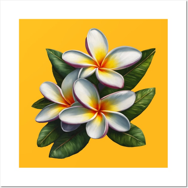 Plumeria Exotic And Beautiful Floral Cut Out Wall Art by taiche